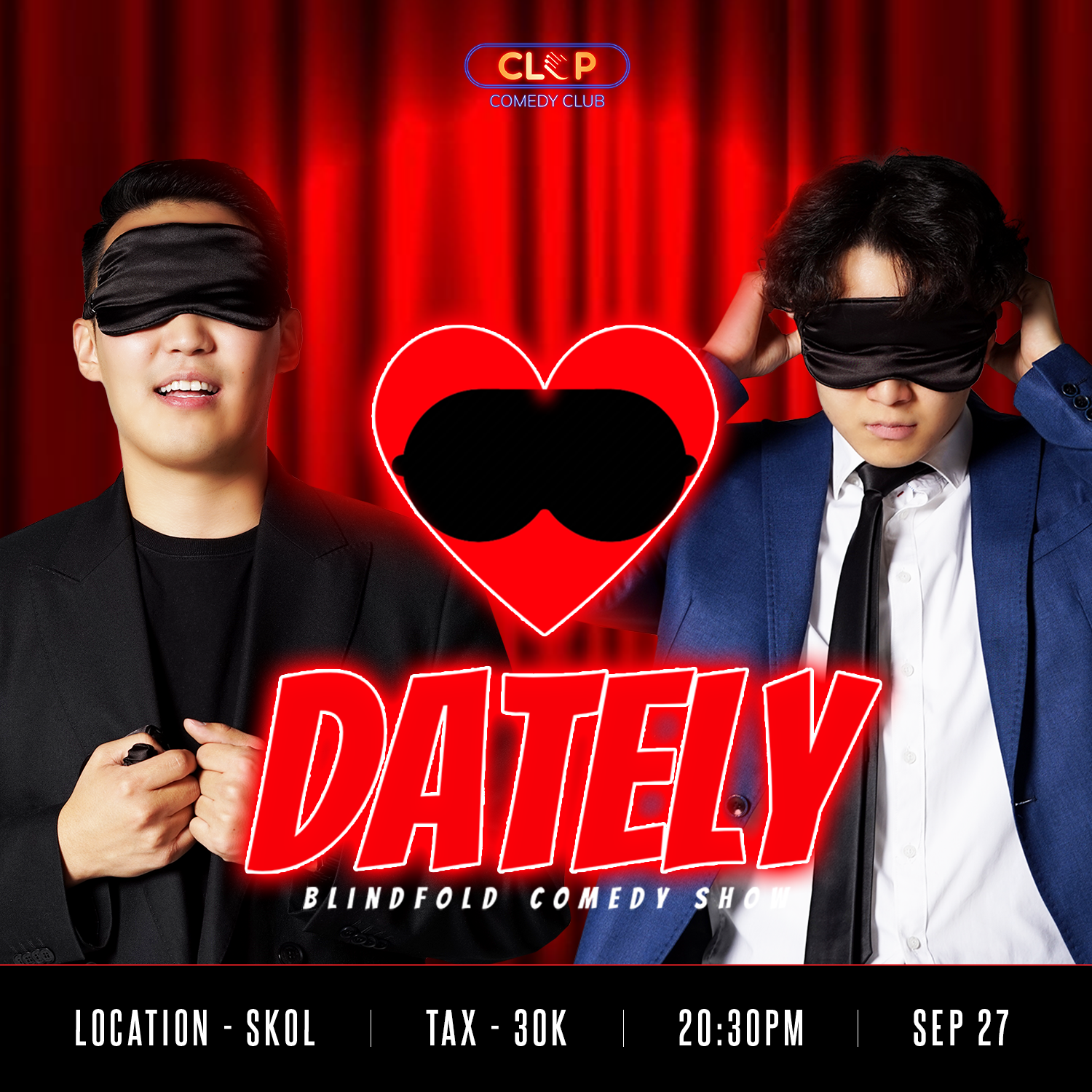 Dately blindfolded dating comedy show